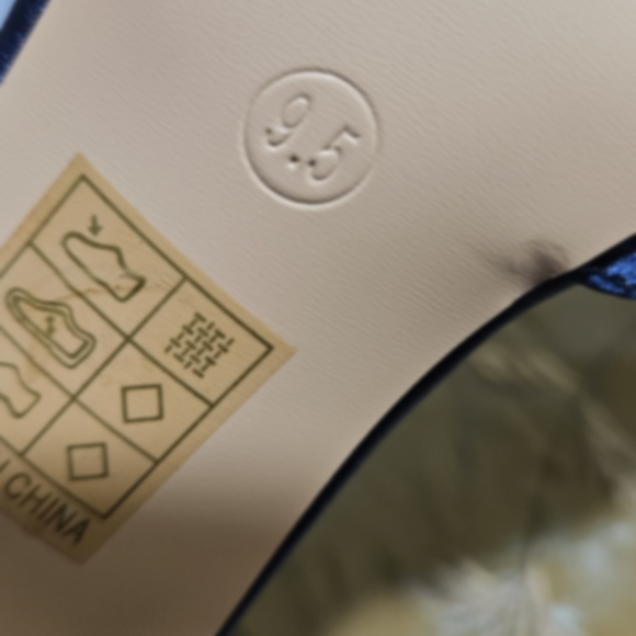 Chic Navy Ankle Strap Heels - Picture 3 of 9